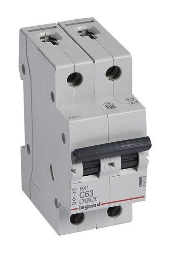 Автоматический выключатель Legrand RX3 2P 63А (C) 4.5кА