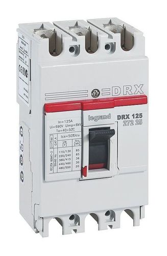 Силовой автомат Legrand DRX 125, термомагнитный, 36кА, 3P, 125А