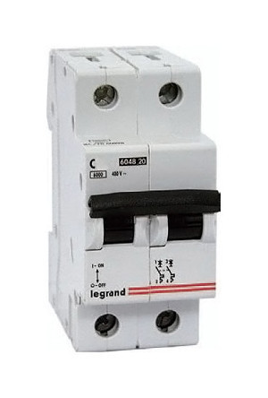 Автоматический выключатель Legrand LR 2P 10А (C) 6кА