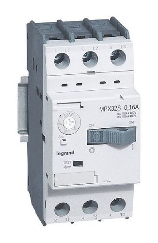 Силовой автомат для защиты двигателя Legrand MPX³ 0.16А 3P, термомагнитный расцепитель, 417300