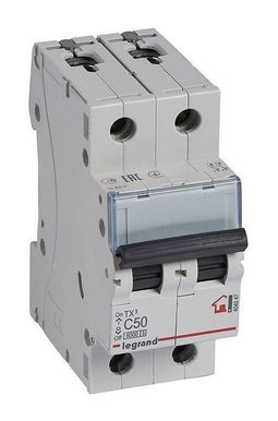 Автоматический выключатель TX³ 2P 50А (C) 6кА