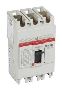 Силовой автомат DRX 125, термомагнитный, 20кА, 3P, 25А