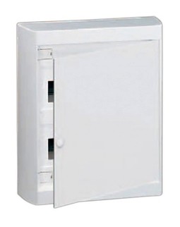 Распределительный шкаф Nedbox, 24 мод., IP40, навесной, пластик, белая дверь, с клеммами