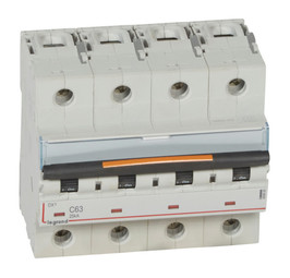 Автоматический выключатель DX³ 4P 63А (C) 25кА