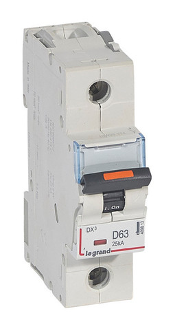 Автоматический выключатель DX³ 1P 63А (D) 25кА