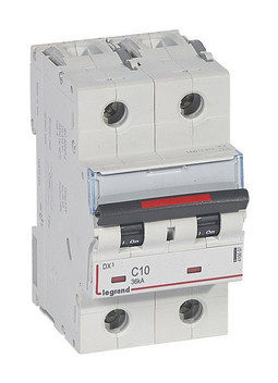 Автоматический выключатель DX³ 2P 10А (C) 36кА