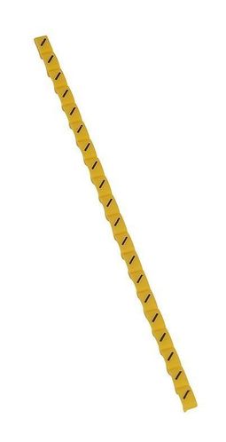 Маркер Duplix - чёрная маркировка на желтом фоне - условное обозначение - слэш
