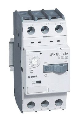 Силовой автомат для защиты двигателя MPX³ 13А 3P, термомагнитный расцепитель, 417311